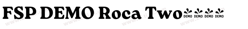 FSP DEMO Roca Two字体转换 FSP DEMO Roca Two字体转换
